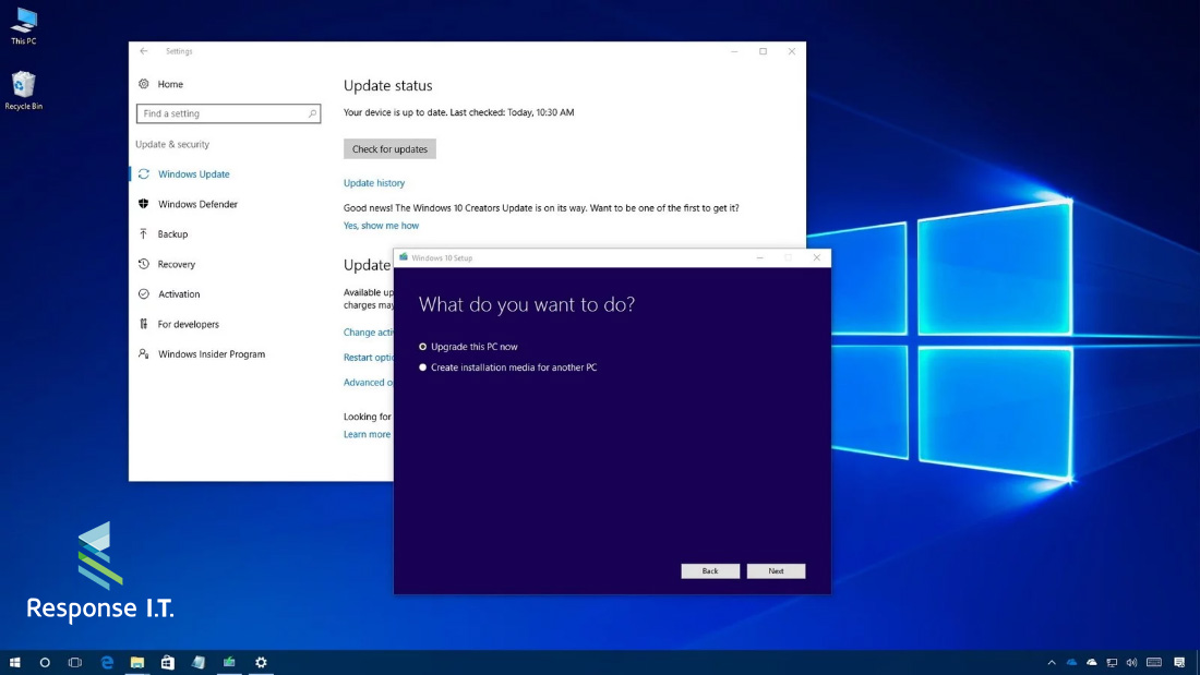 Microsoft Windows 10 Update Alert
